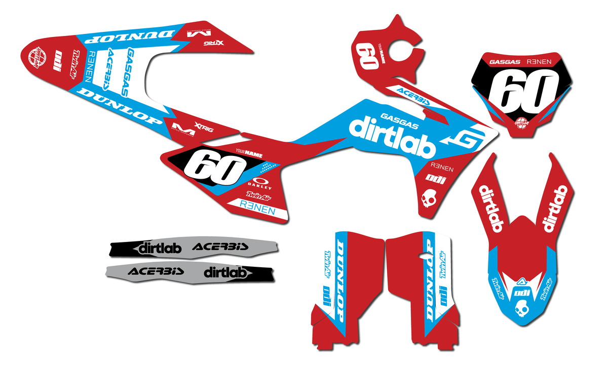 2025 GasGas MC250F Custom Graphics Kit
