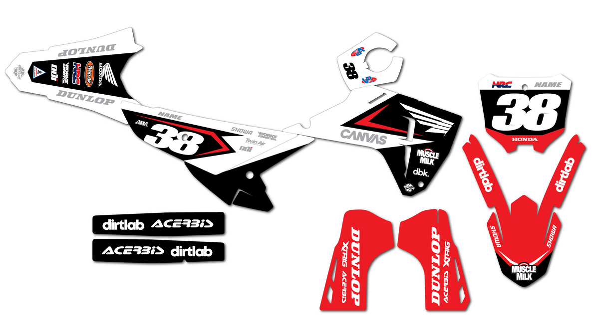 2023 CRF250R Honda Graphics