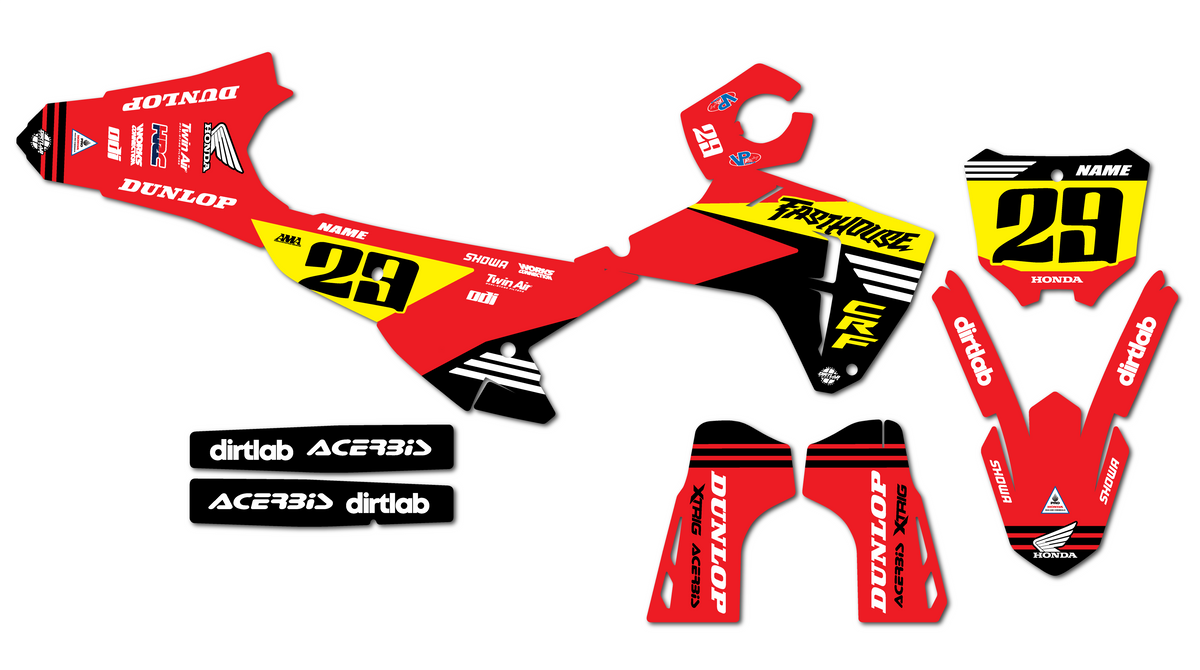 2025 CRF450R Fasthouse Graphics