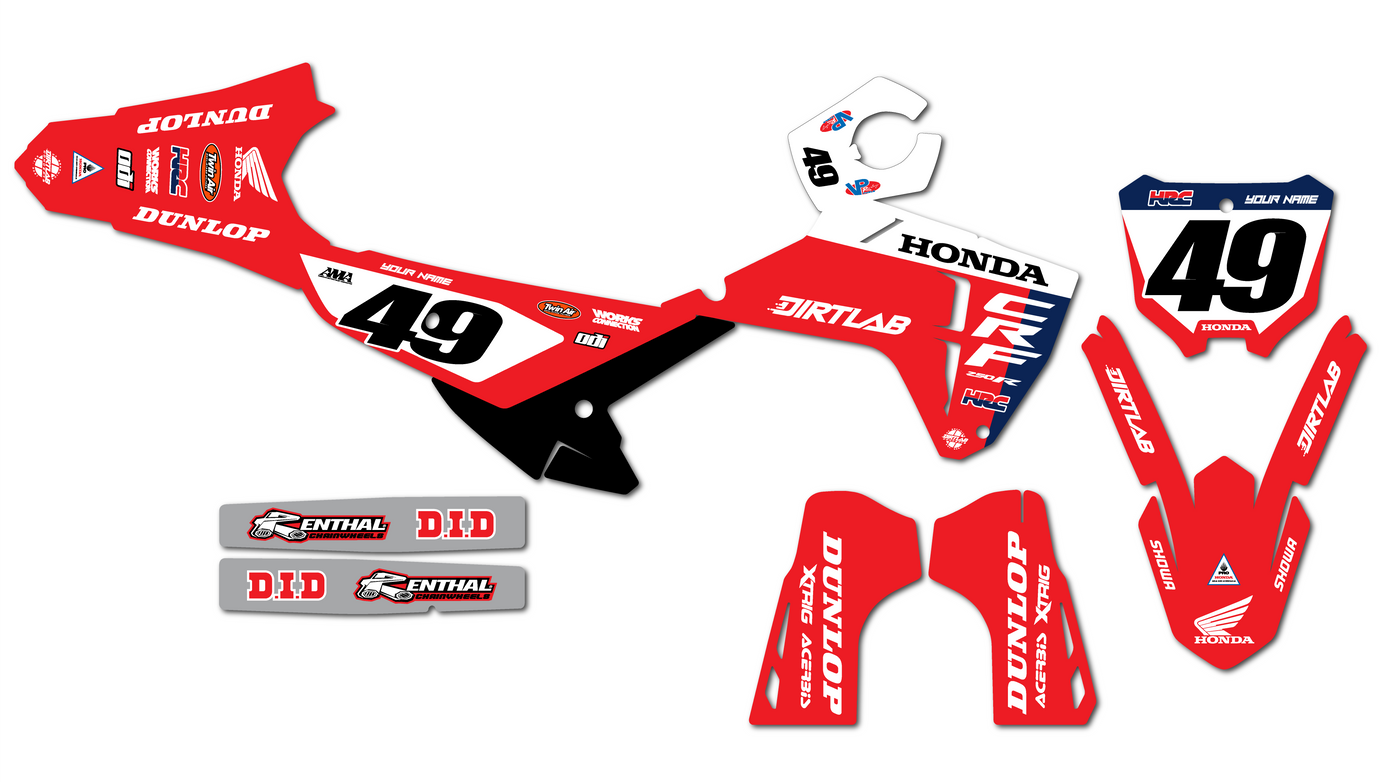 2025 CRF250R Factory Graphics Kit