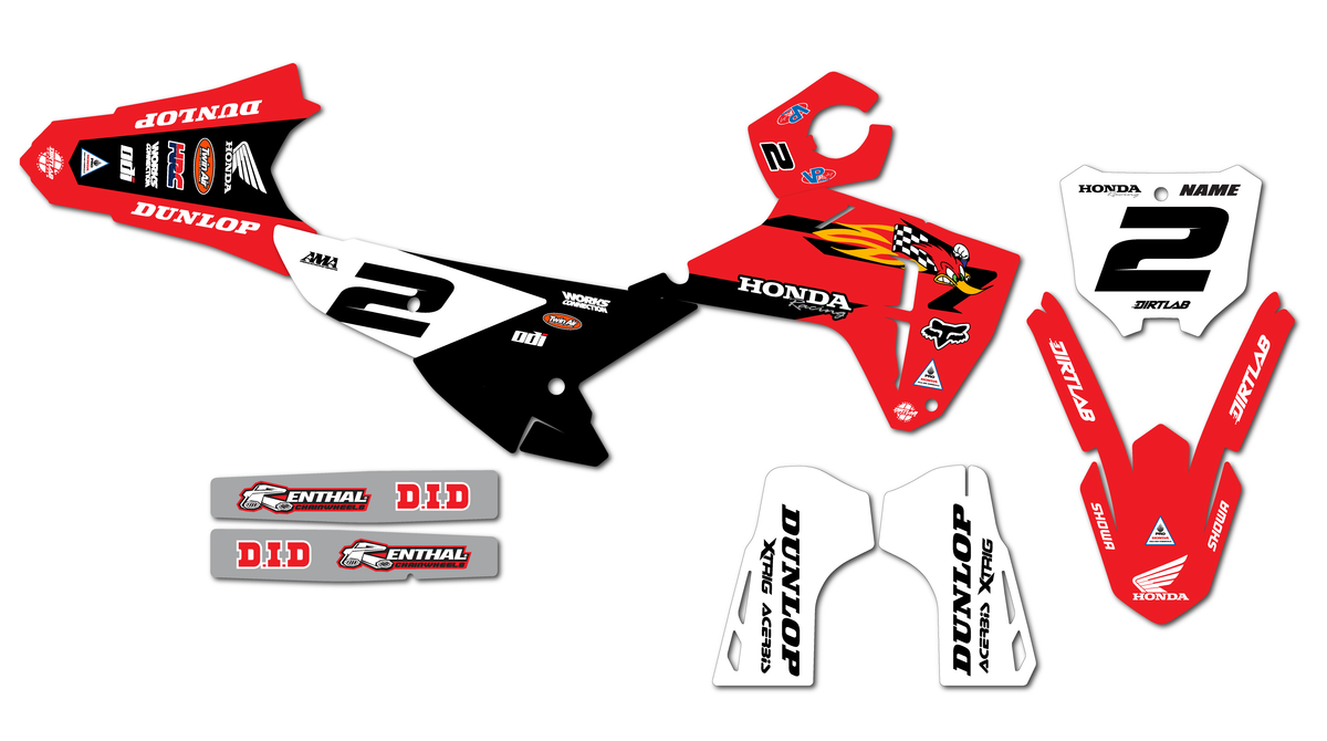 2025 CRF450R Retro Graphics Kit