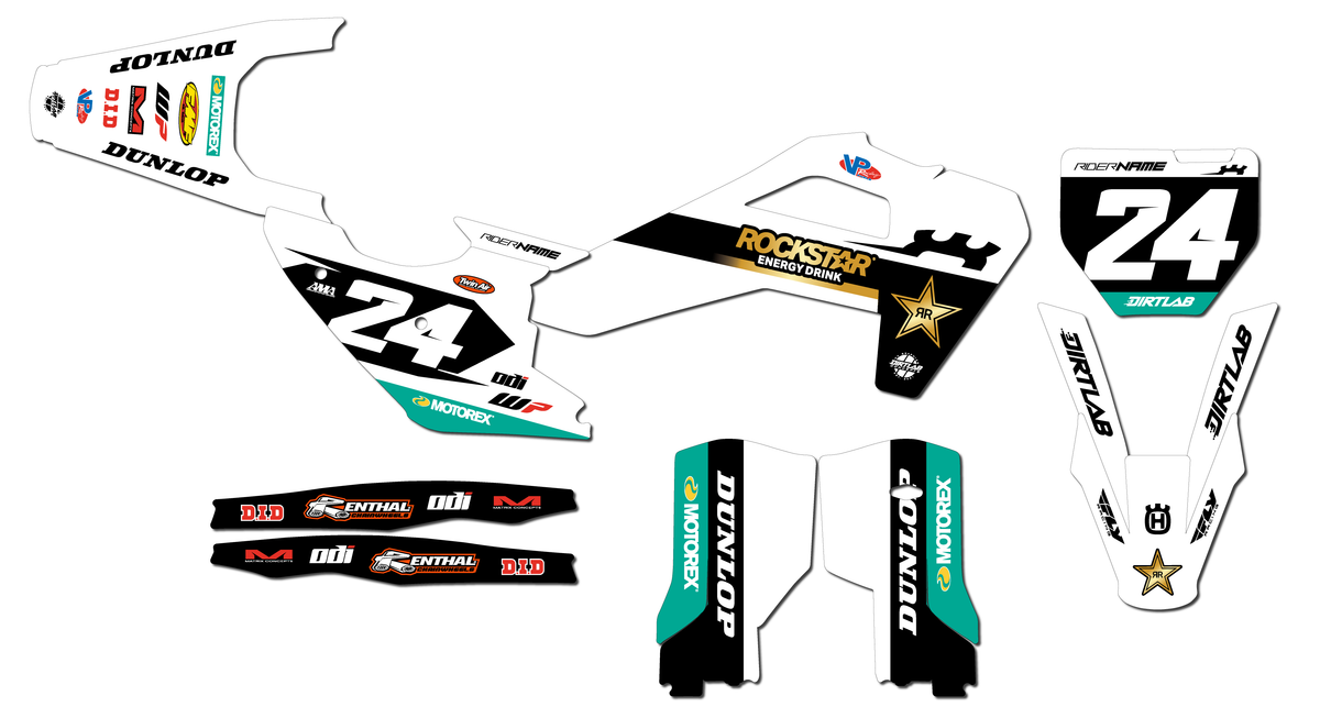 2025 Rockstar Husqvarna Graphics Kit