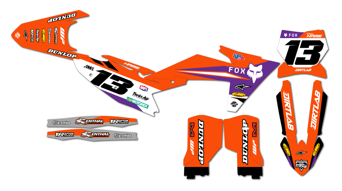2025 KTM 125SX Semi Custom Graphics Kit