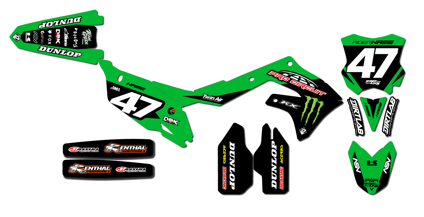 2023 Pro Circuit Kawasaki Graphics