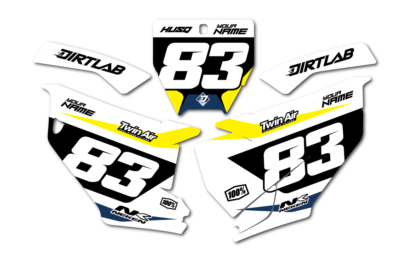 Husqvarna Custom Numberplate Graphics