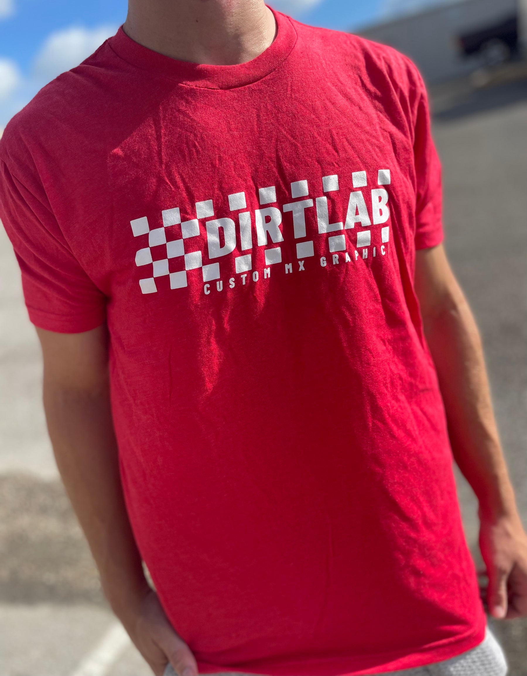 Dirtlab Red Checkered T-Shirt