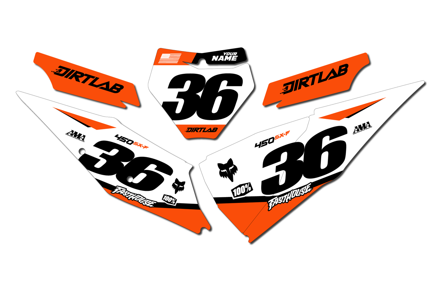 2022 KTM 450SXF Number Plates