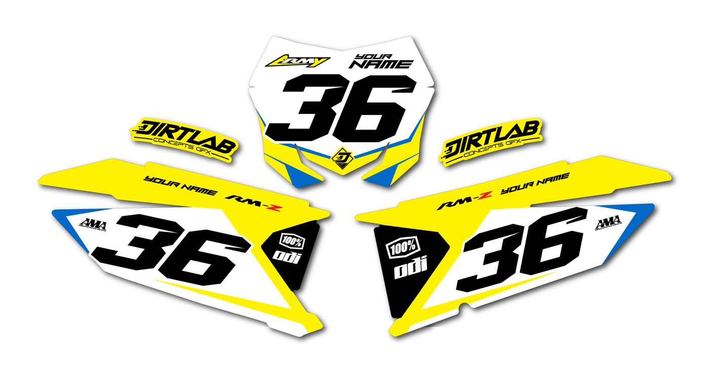 RMZ Suzuki Number Plate Graphics
