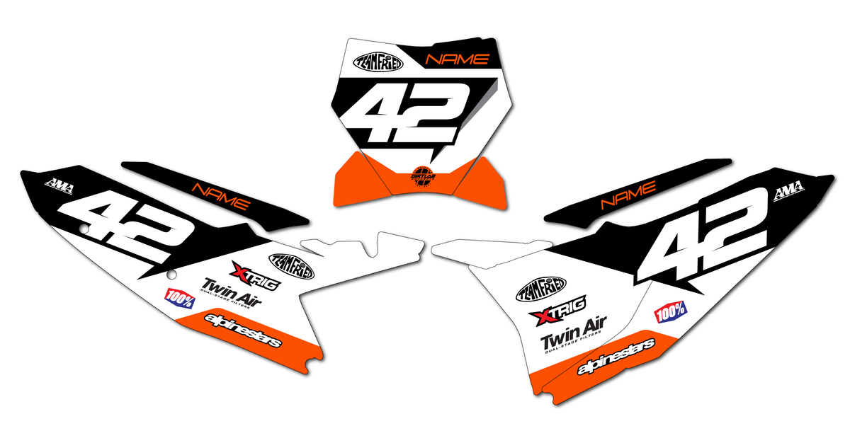 MX Number plate Graphics 450SXF 250SXF 125SX 85SX 65SX 50SX