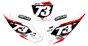 Kawasaki Number Plate Graphics KX450 KX250 KX85 KX65
