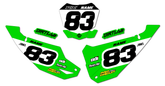 Kawasaki Number Plate Graphics KX450 KX250 KX85 KX65