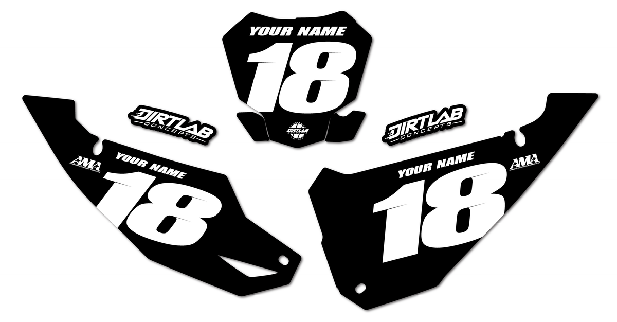 Kawasaki Number Plate Graphics KX450 KX250 KX85 KX65