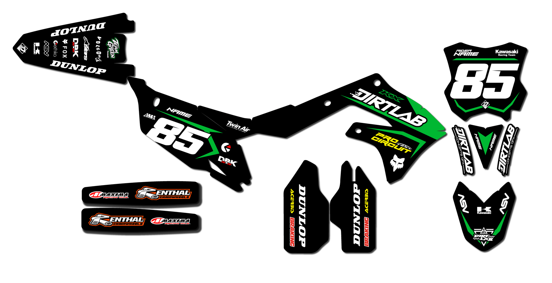 2023 KX450 Factory Graphics