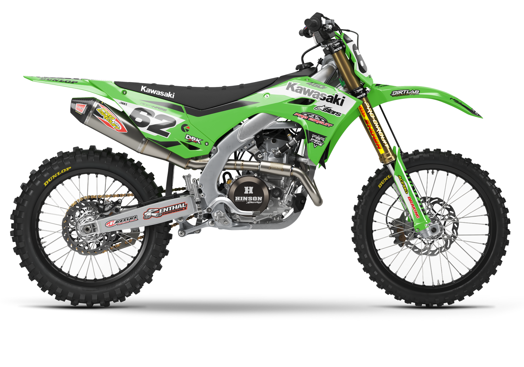 2027 KX250 Monster Energy Kawasaki Graphics