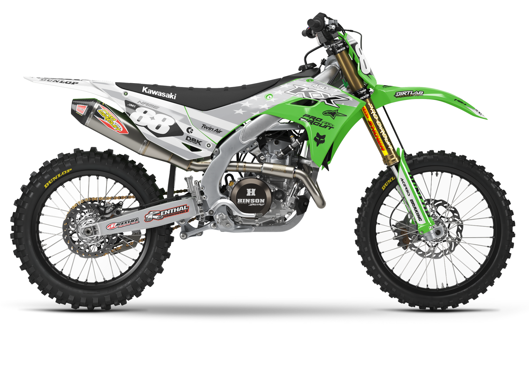 2027 KX250F USA Graphics