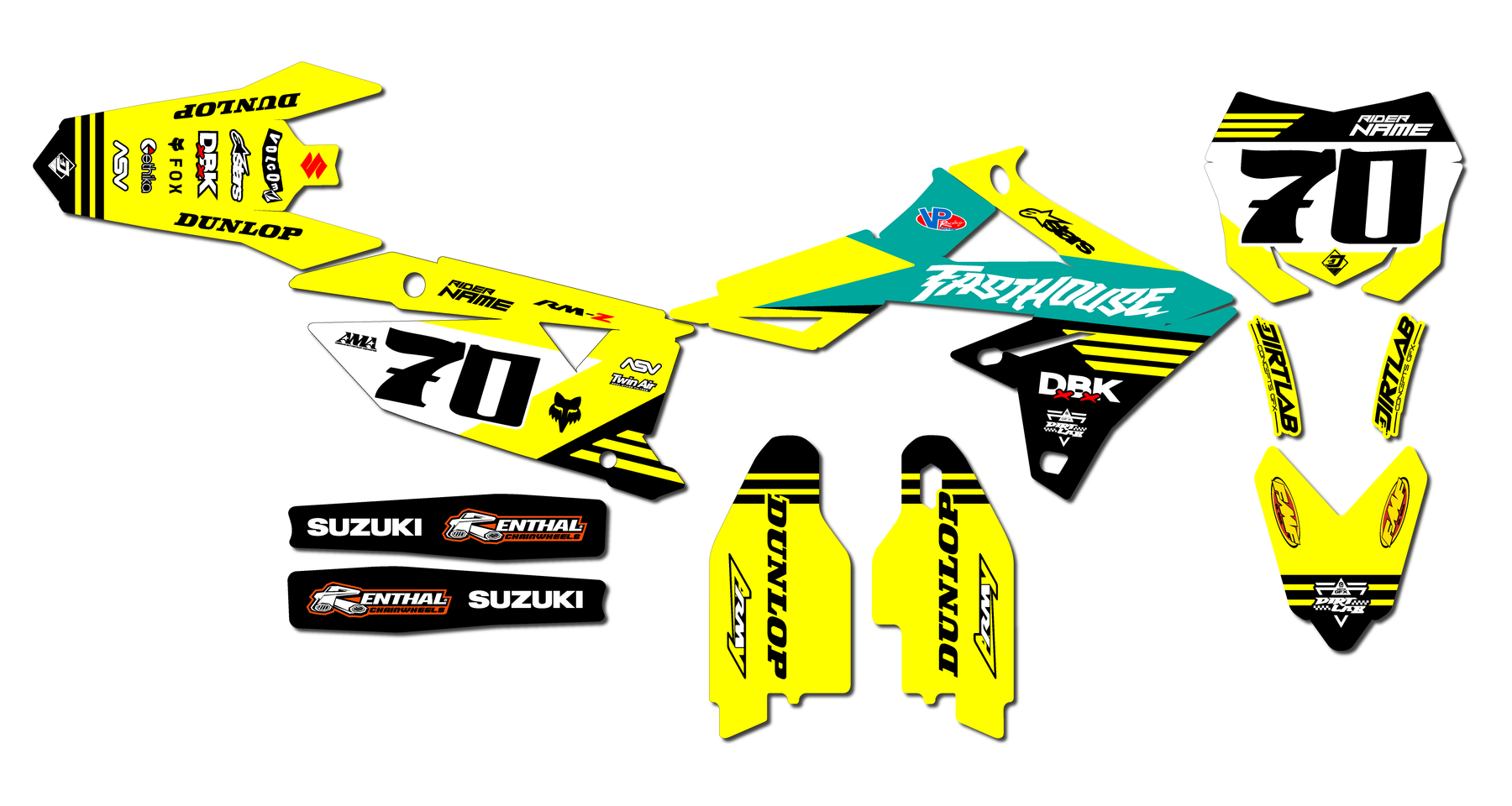 Suzuki RM Army Graphics Kit