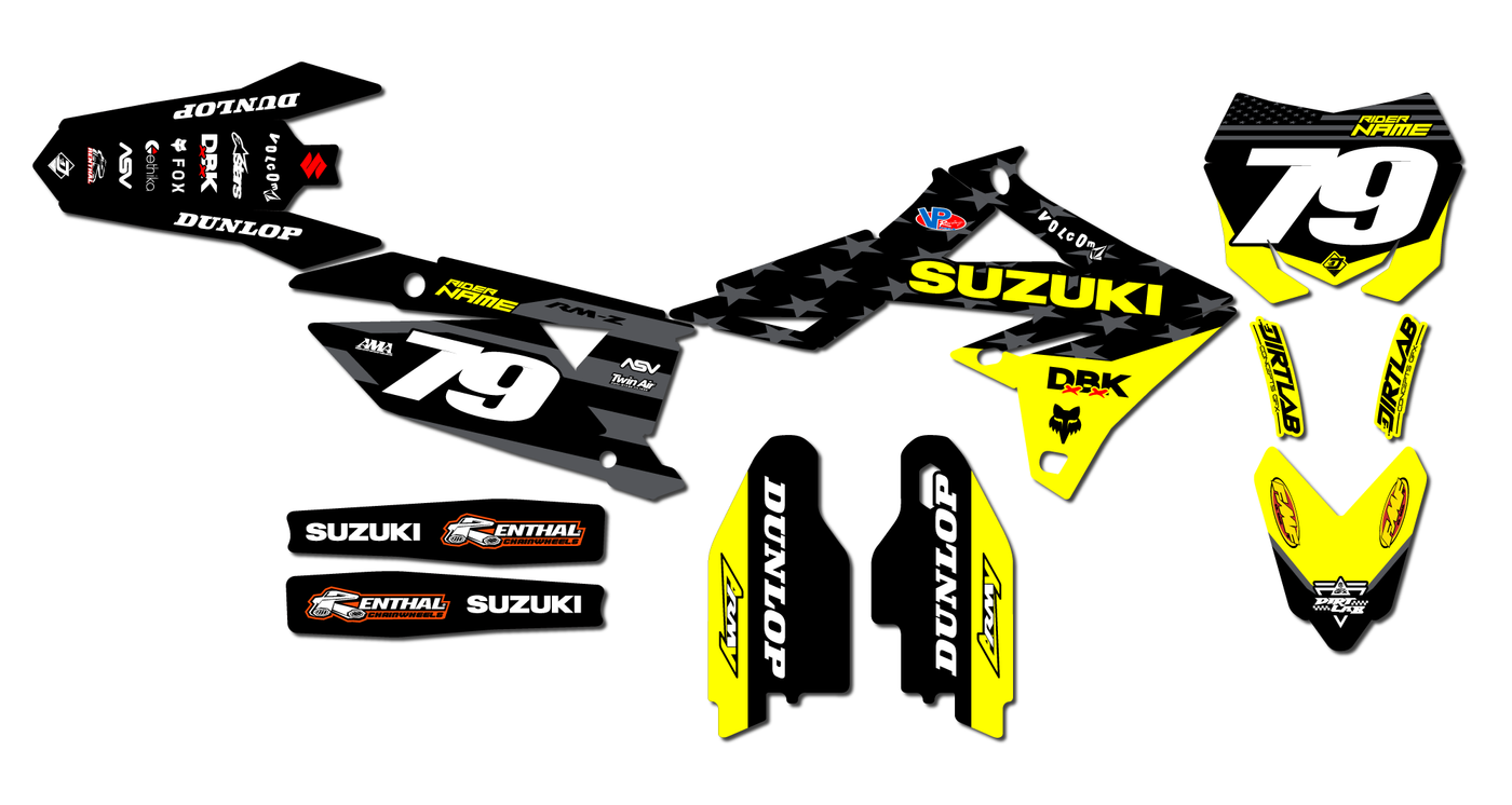 2023 RMZ250 USA Graphics