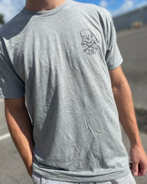 Dirtlab Gray Skull T-Shirt