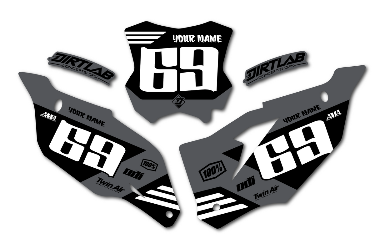 KX Kawasaki Number Plate Graphics