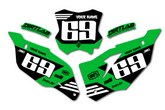 KX Kawasaki Number Plate Graphics