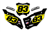 KX Kawasaki Number Plate Graphics