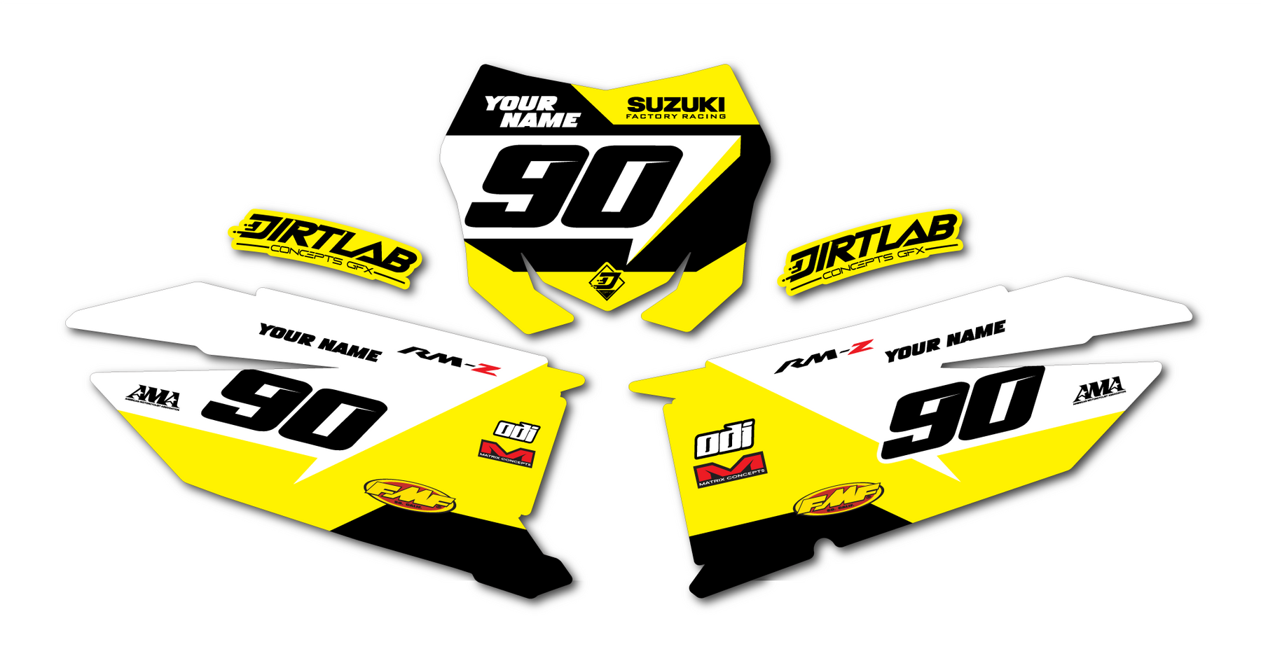 RMZ Suzuki Number Plate Graphics