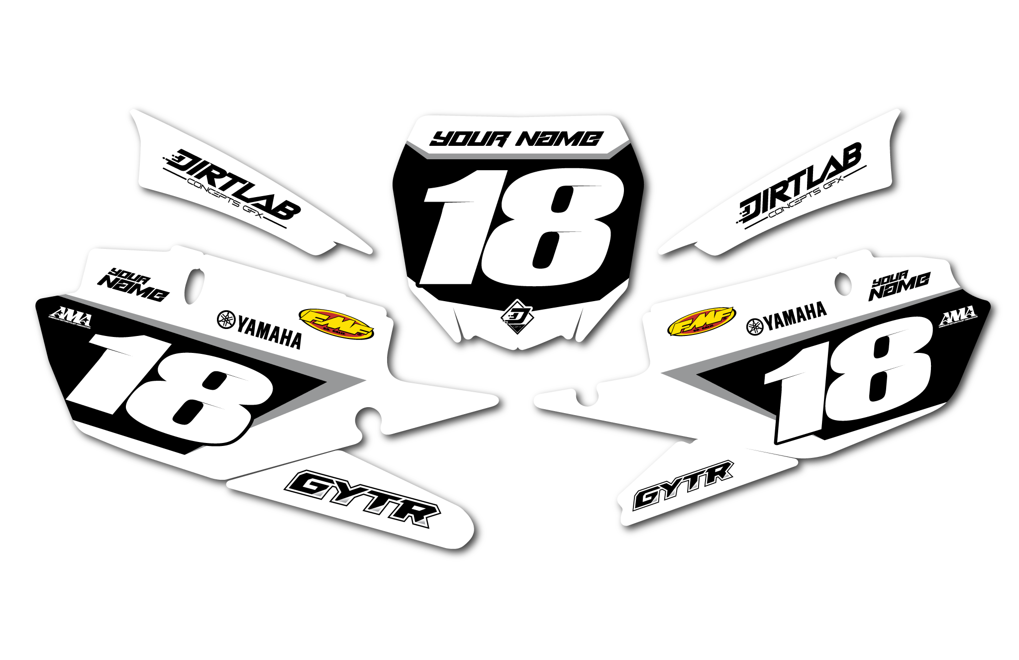 Yamaha Number Plates - Dagger Series V2