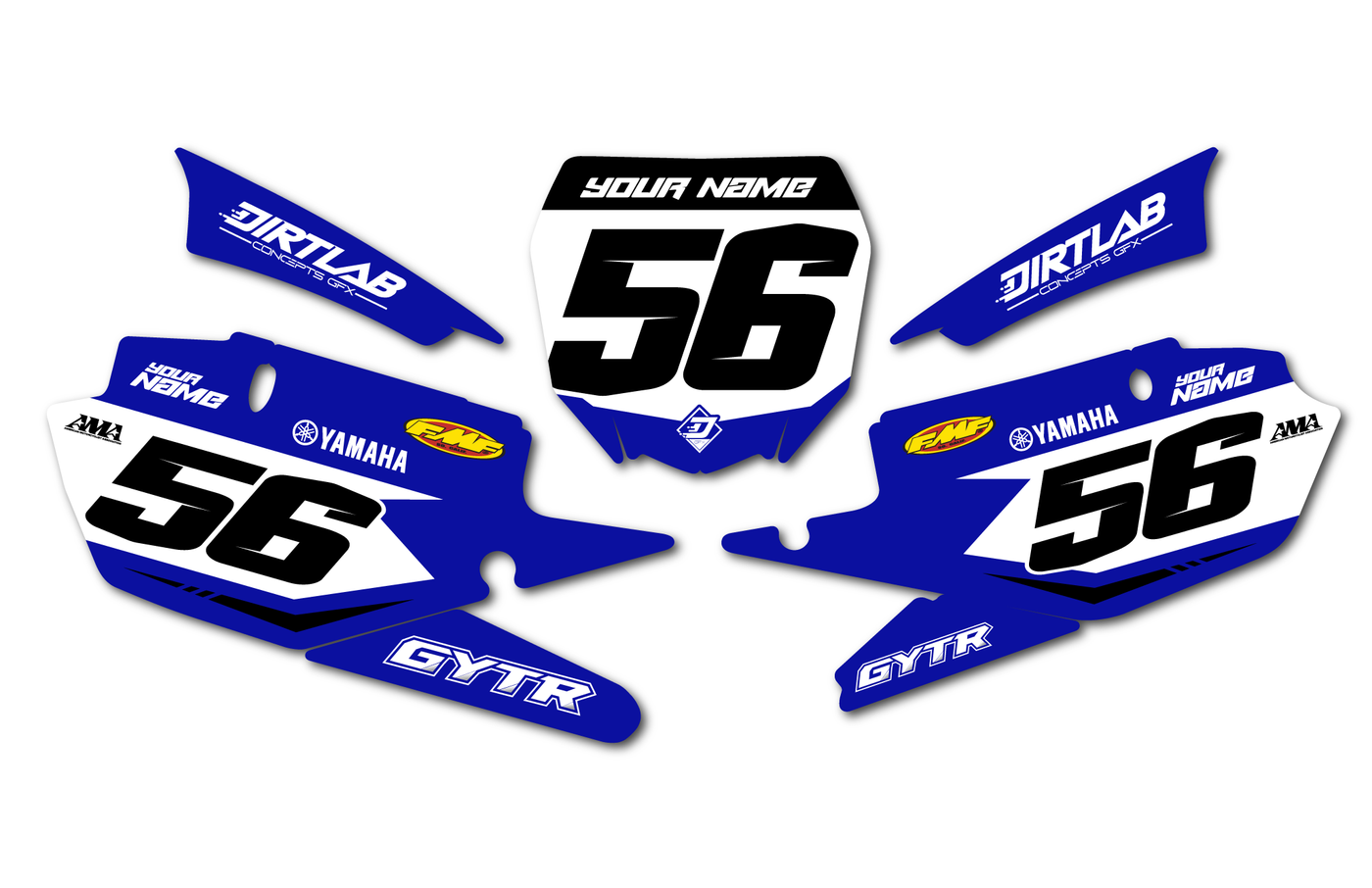 YZ Yamaha Number Plate Graphics