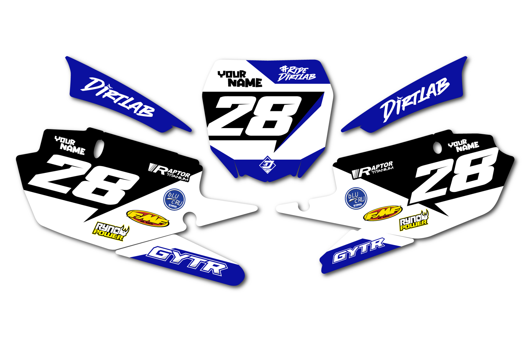 YZ Yamaha Number Plate Graphics